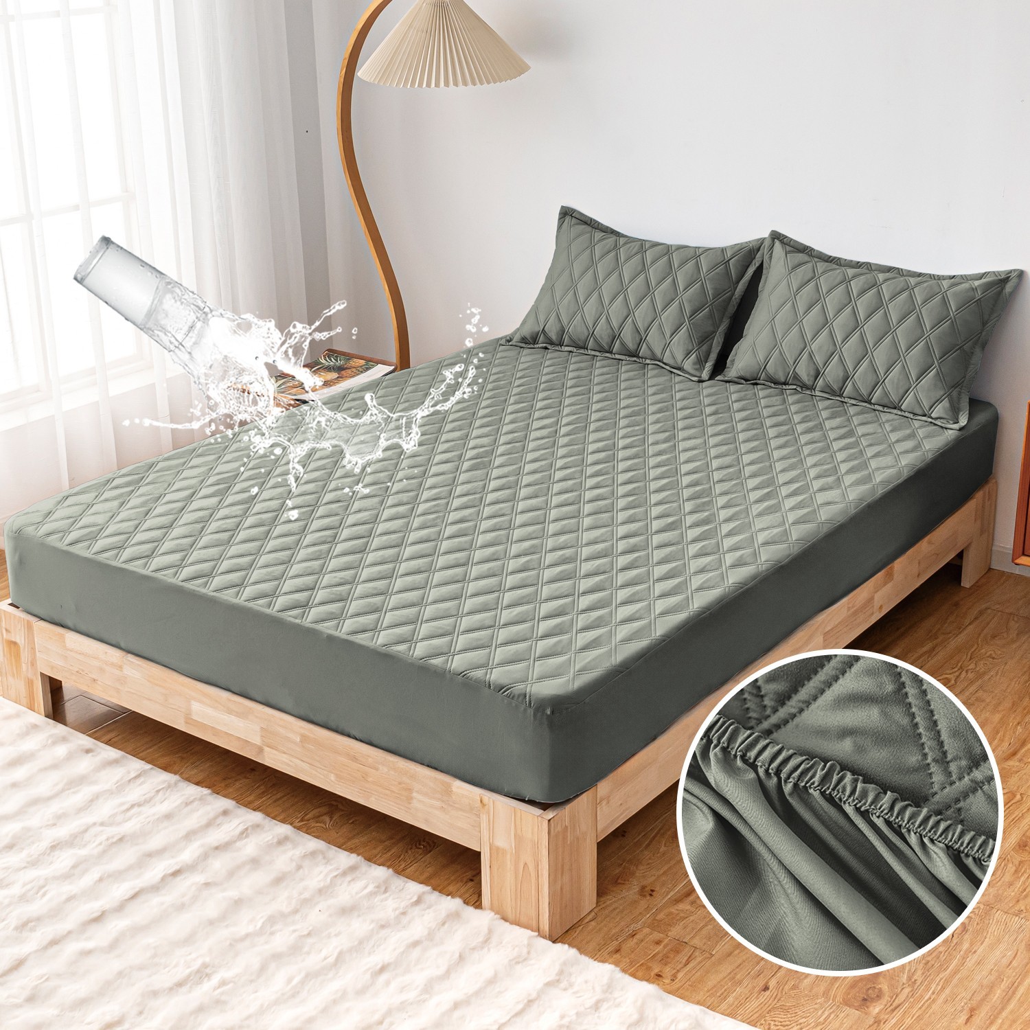 Super soft waterproof mattress cover, layered design, comfortable and durable