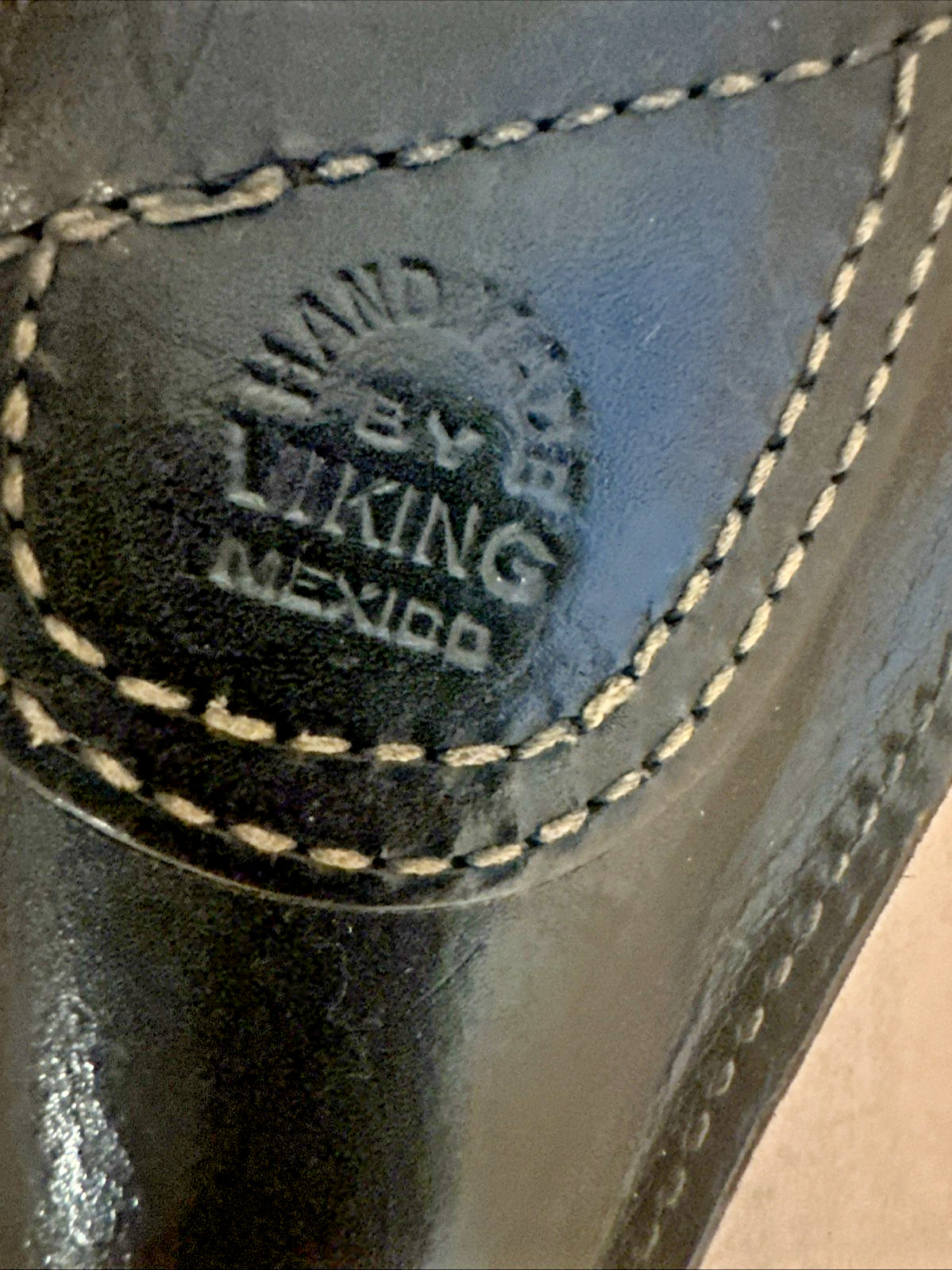 Vintage Replica of US Civil War Revolver Pistol Gun Leather Holster Viking RH