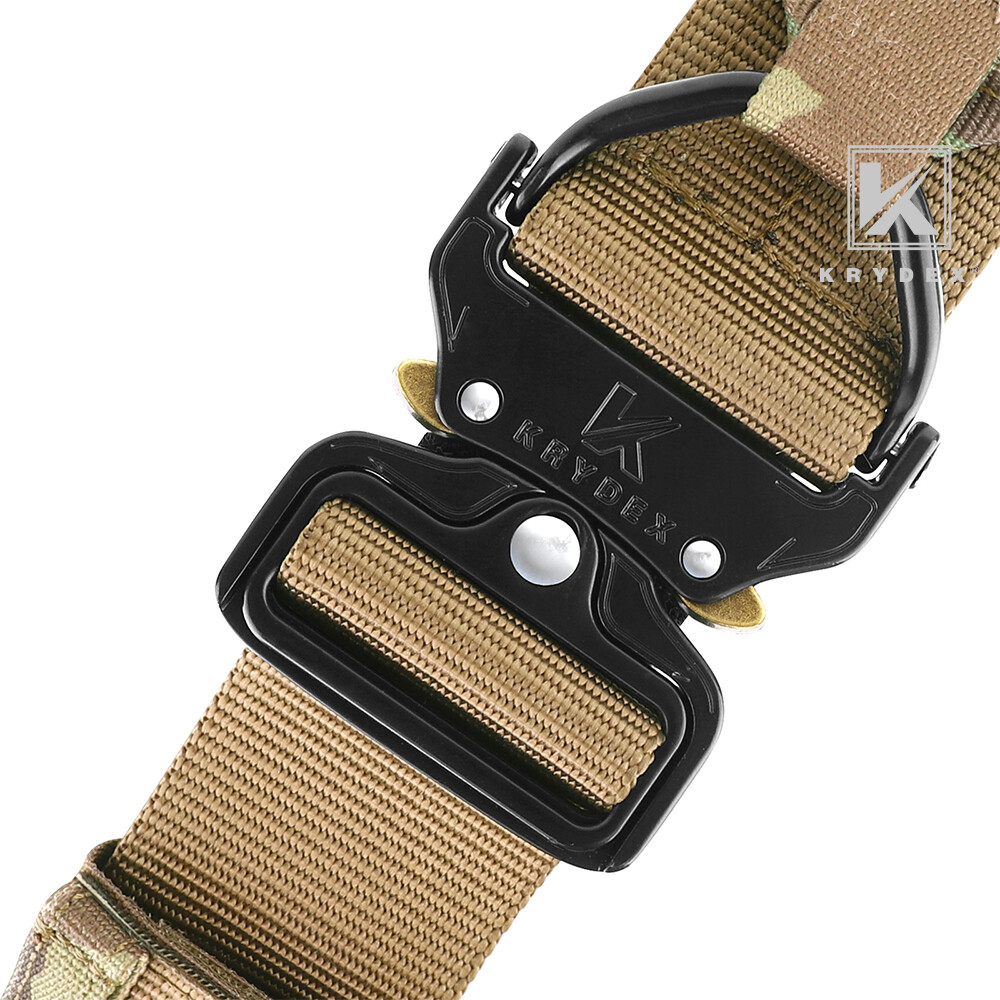 KRYDEX Tactical Belt 1.75 inch Heavy Duty Rigger Belt D-ring Quick Release Nylon