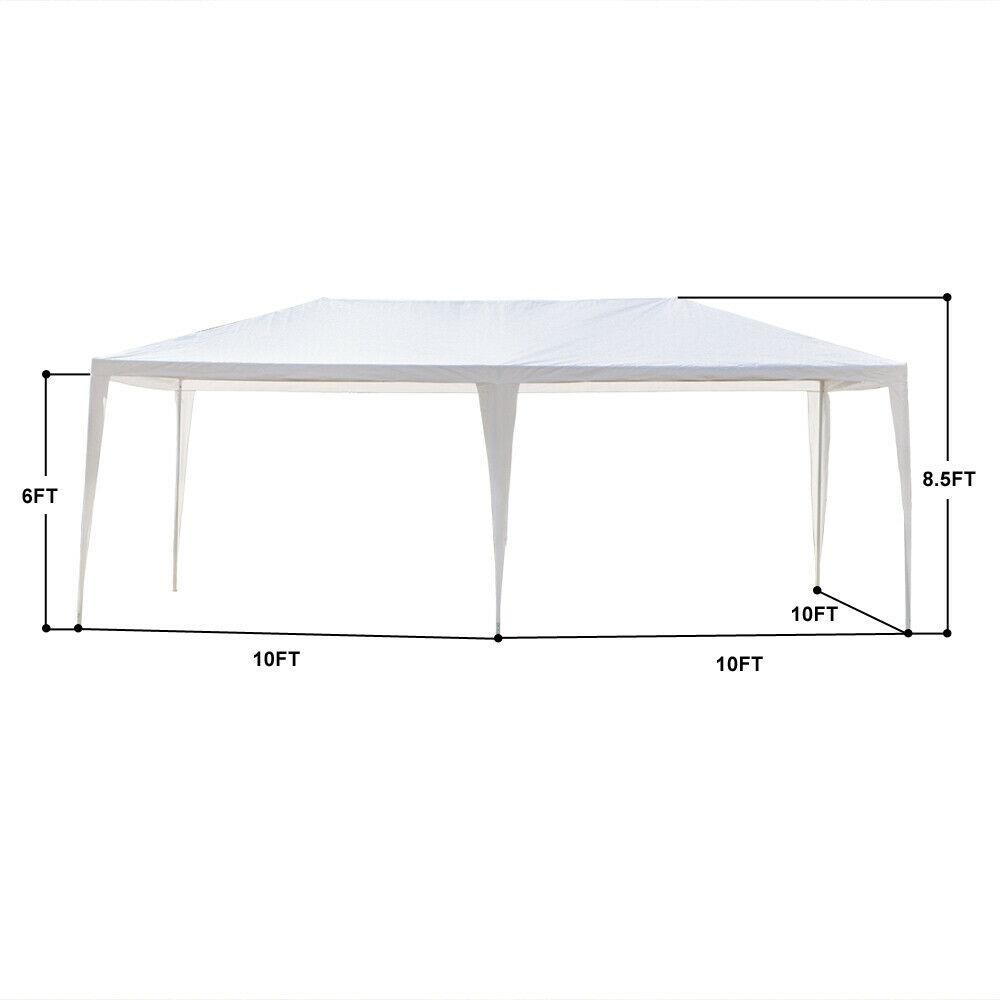 Outdoor 10'x20'Canopy Party Wedding Tent Gazebo Pavilion Cater Events