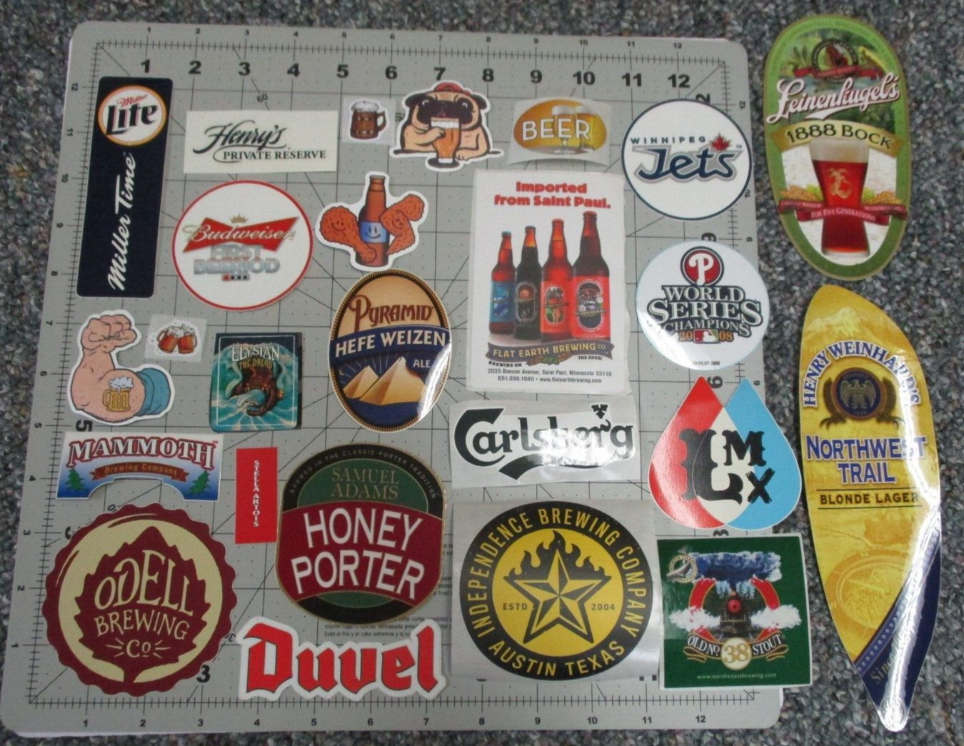 25 BEER STICKER PACK LOT decal craft beer brewing brewery tap handle D