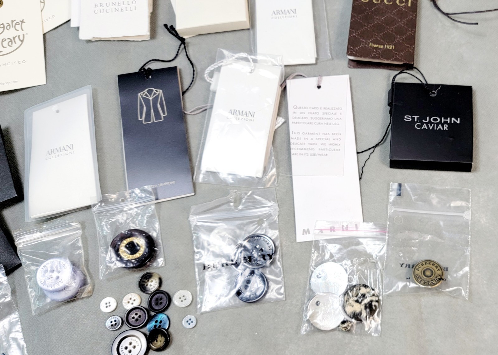 Assorted DESIGNER BRAND Sewing THREAD & BUTTON Replacement LOT