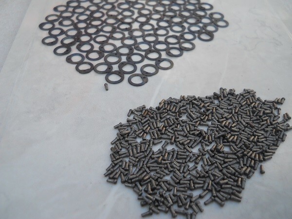 Titanium Jump Rings/ Flat riveted loose rings /medieval chainmail repair kit sca