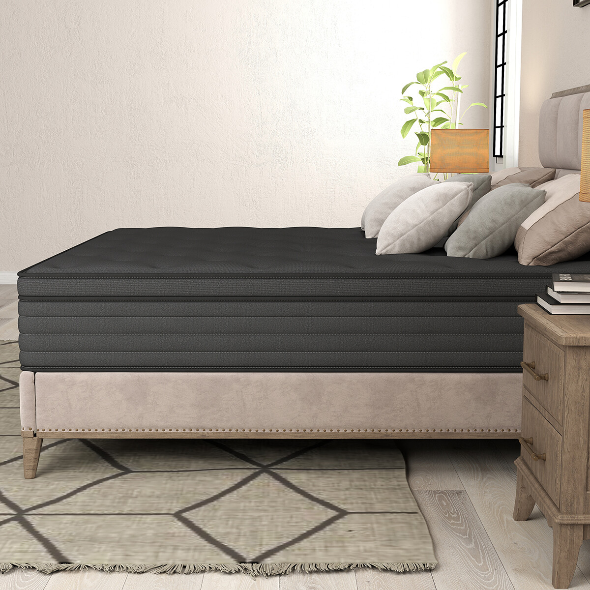 12"14" Twin Full Queen King Size Mattress Memory Foam Hybrid Spring Bed In a Box