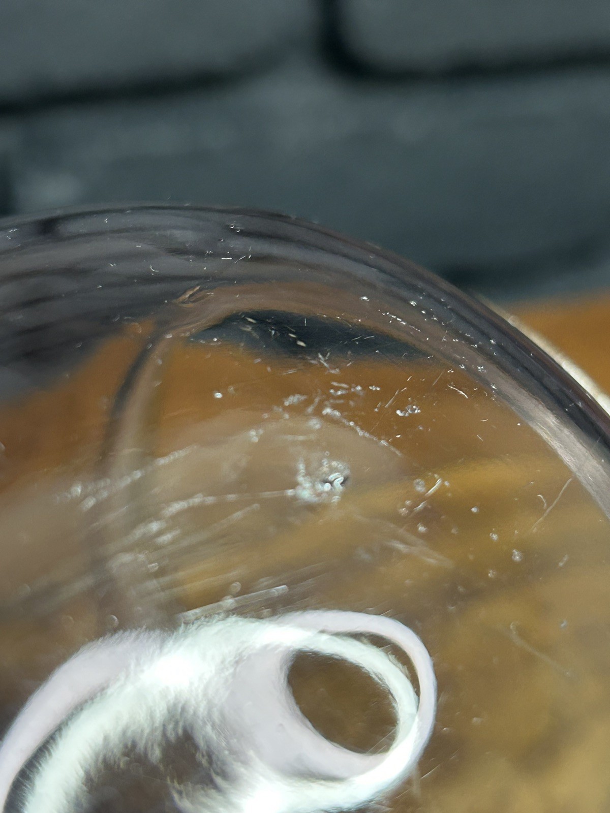 Rare Amethyst Toned Clear Embossed Norleigh Diamond 6.5” tubular lantern Globe