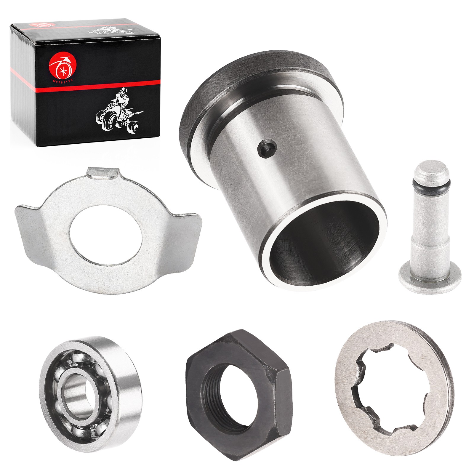 Front Sprocket Lock Nut w/  Washer Fit for Yamaha 1987-2004 Warrior 350 YFM350X