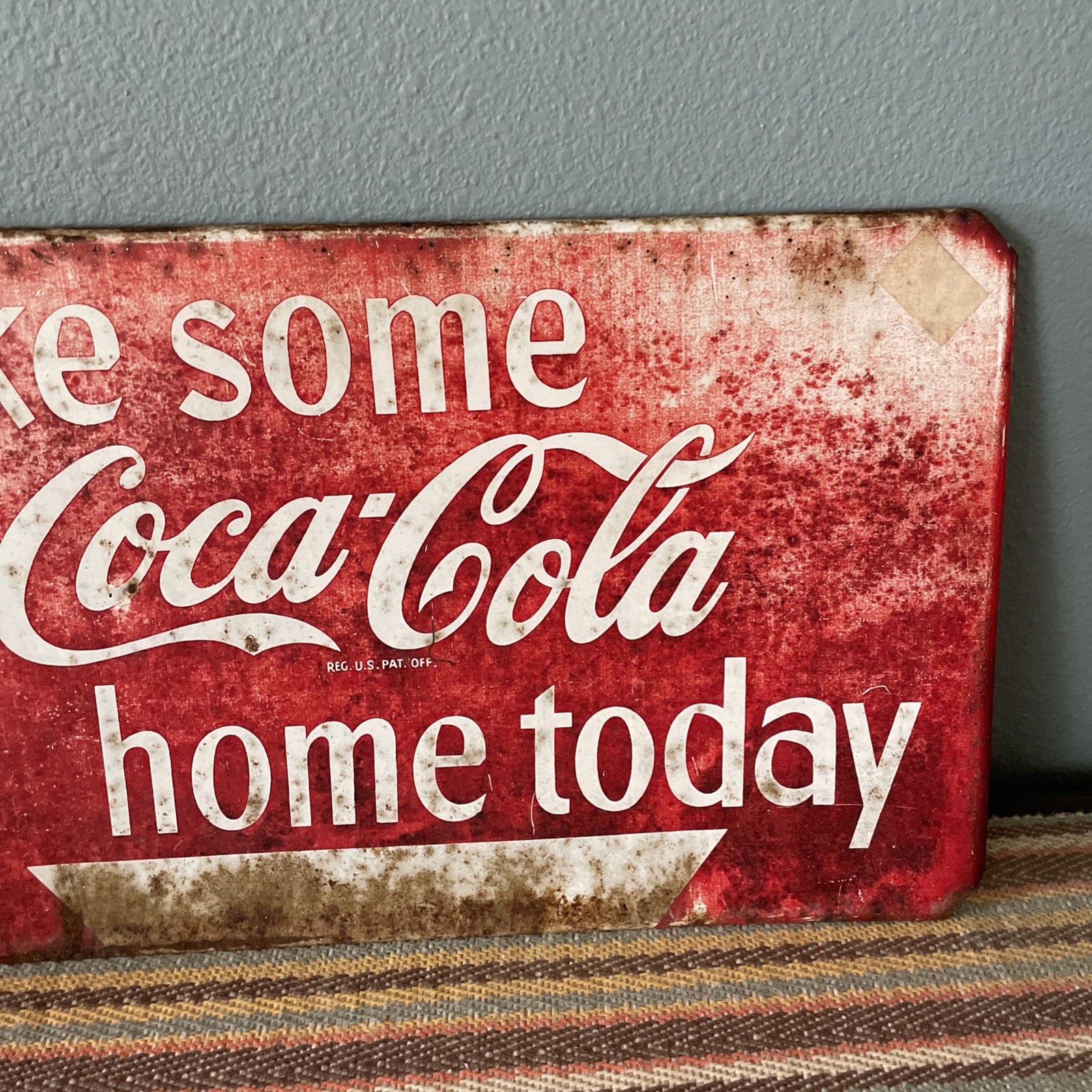 Vintage Take Some Coca Cola Home Today Rack Topper & Dozen Coca Cola Pencils