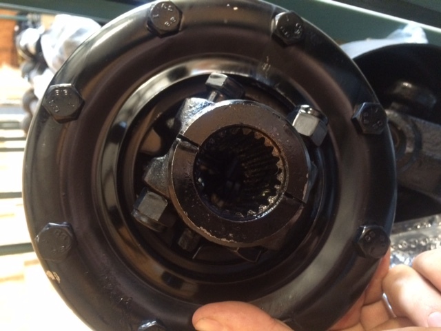 JOHN DEERE MX5 6 REPLACEMENT 6 SPLINE PTO SHAFT W/ 4 DISC 21 SPLINE CLUTCH END