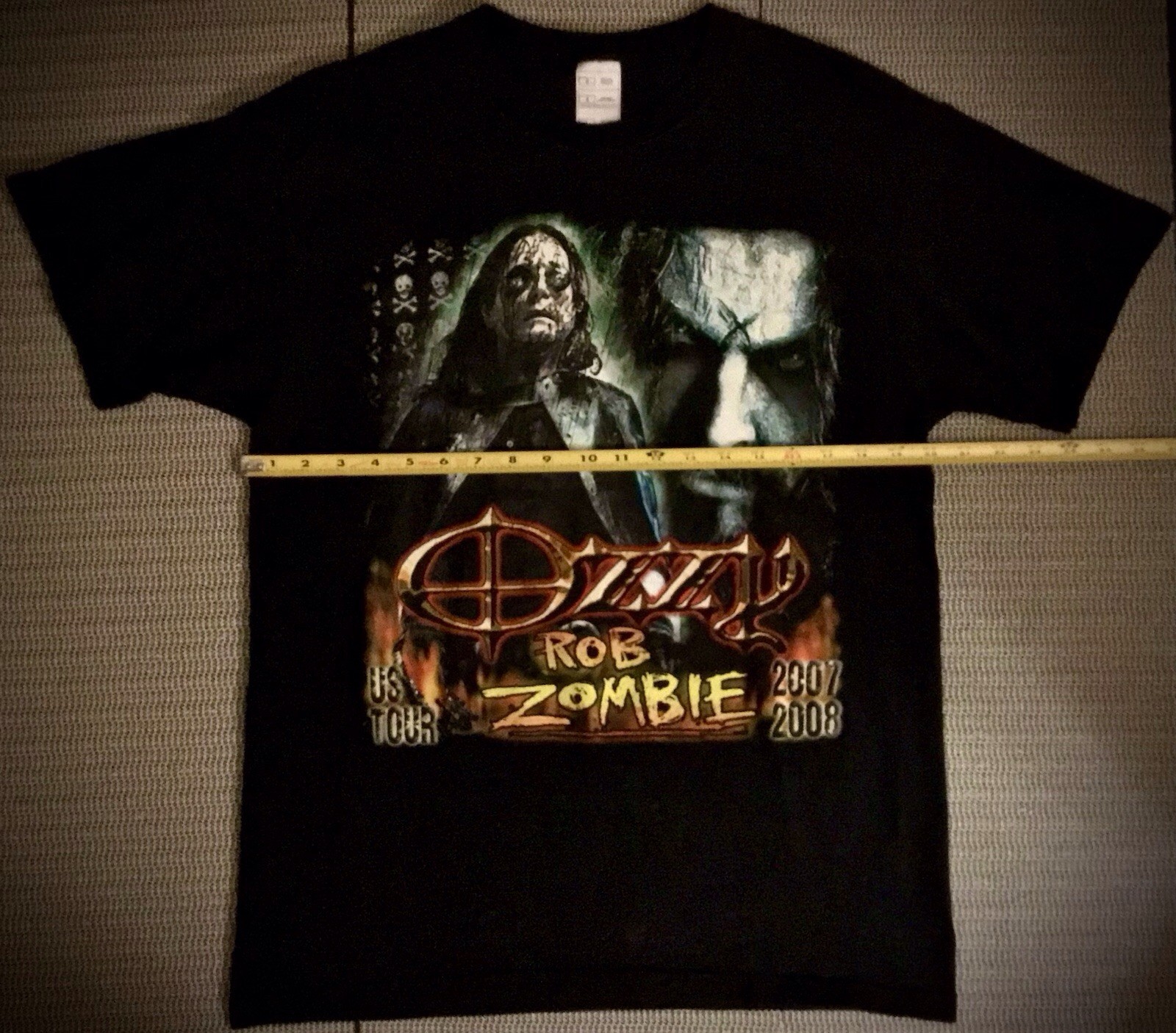ozzy OSBOURNE-official-{UNWORN w/tag}-OZZFEST tour shirt-Large-DOUBLE sided-RARE