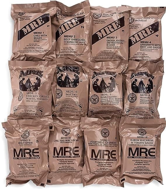 2 Pack MRE Emergency Ready To Eat Meals – Storm & Power Outage Food USA