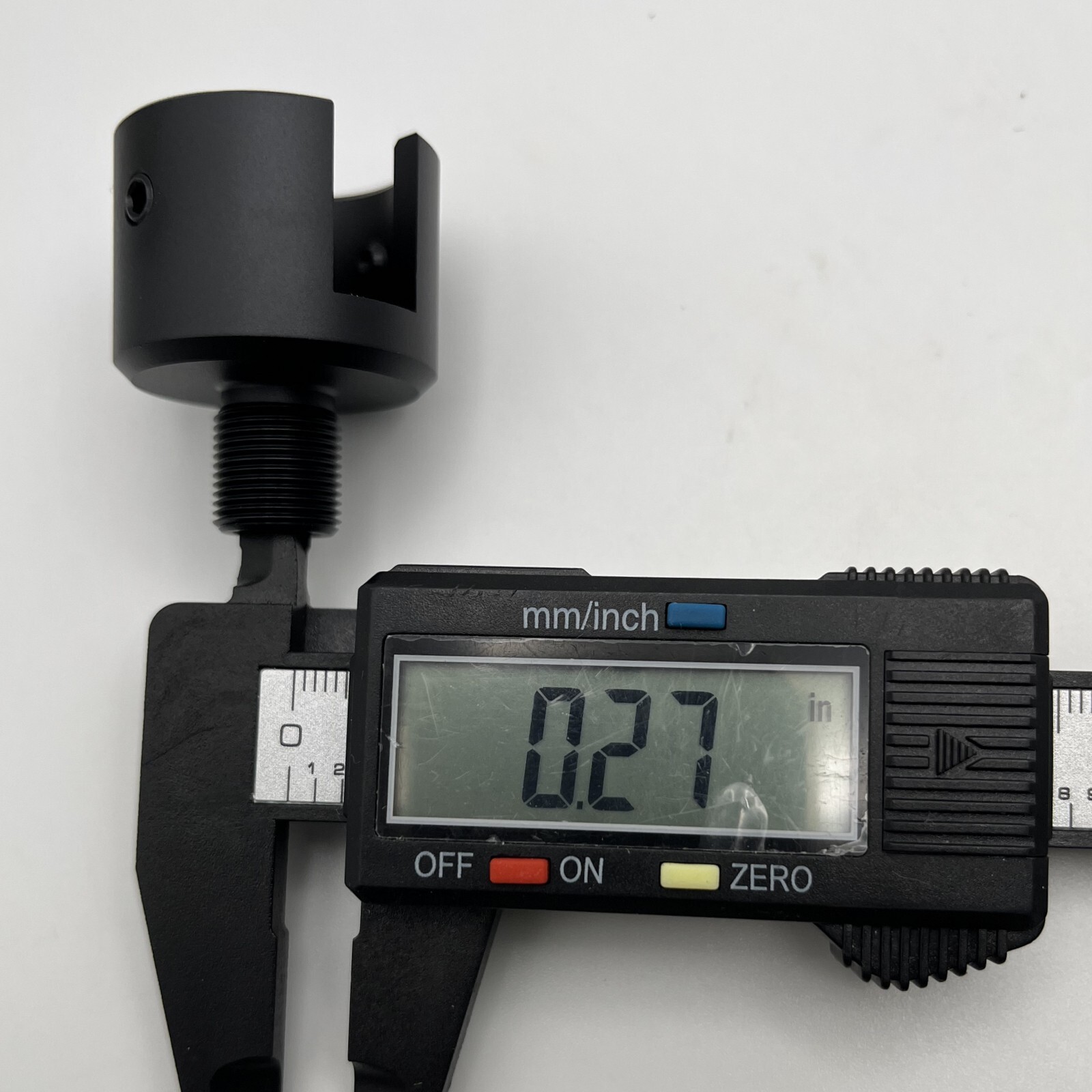 Ruger .22 Mark 1,2,3 (Bull) 1/2"x28 TPI Muzzle Brake Adapter Black Aluminum