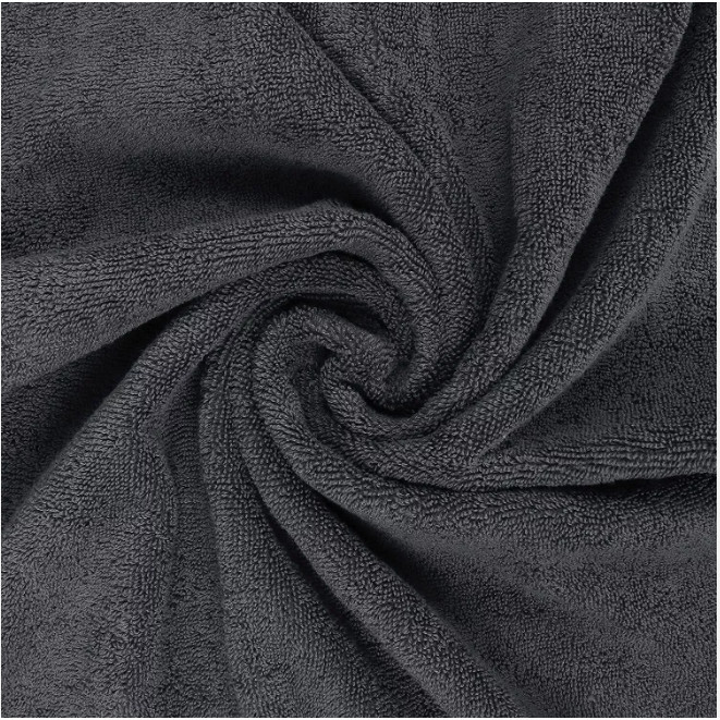 Luxury Bath Towel 4 PCK, Gray, 27x54, Ringspun, Extra soft