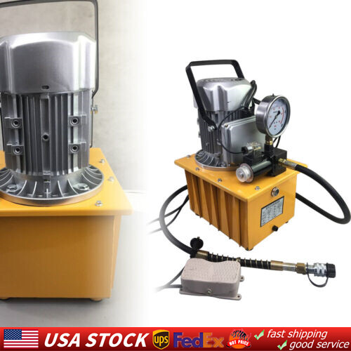 750W 10000 PSI Electric Hydraulic Pump Power Pack Single Acting Solenoid Valve