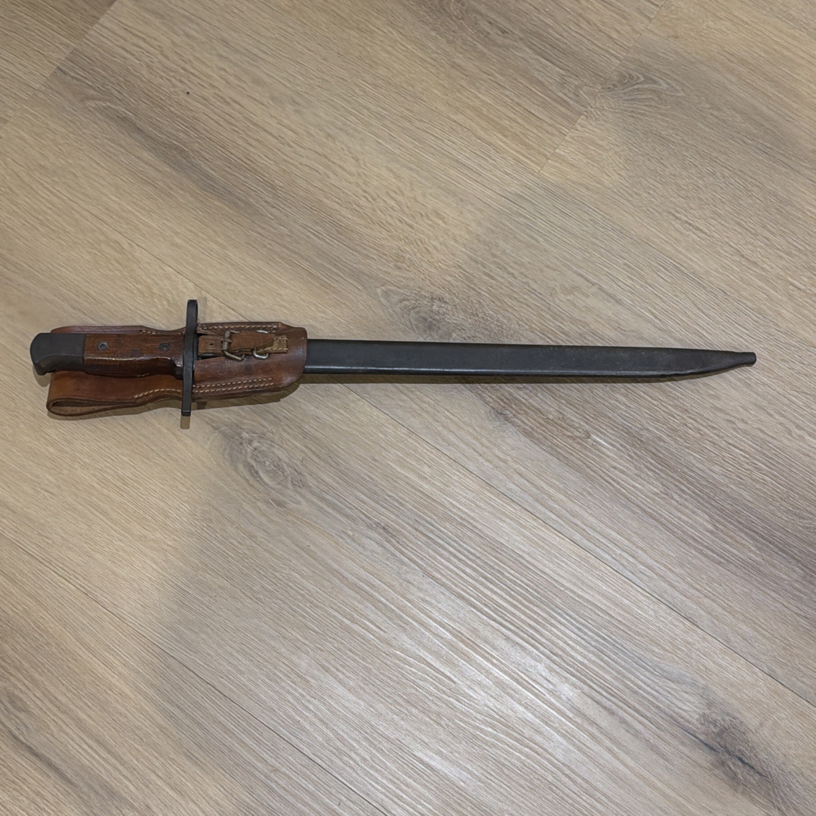 WWII Japanese Type 30 Rifle Bayonet Matsushita Kinzoku Arsenal + Scabbard