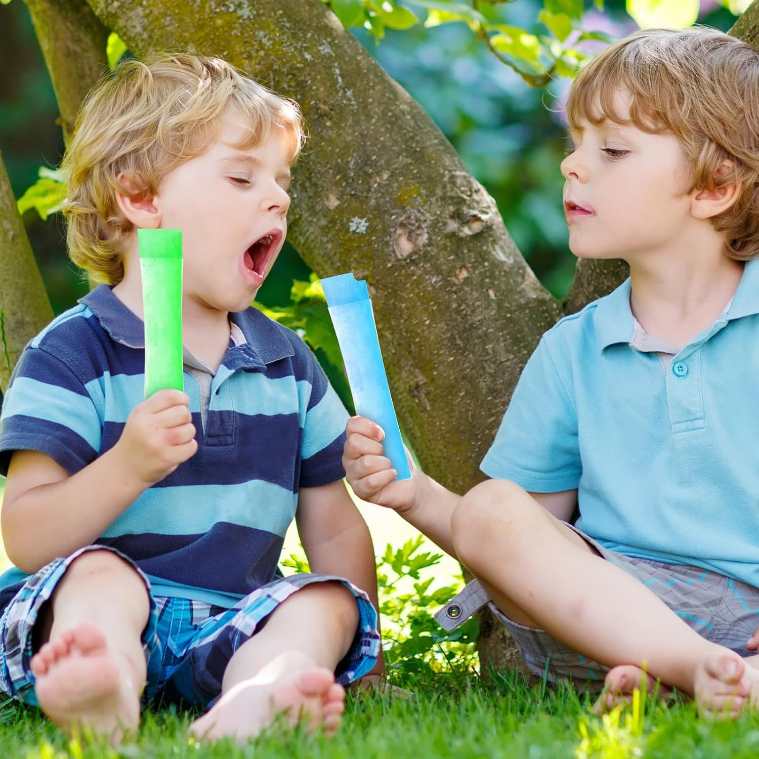 300 Disposable Ice Popsicle Mold Bags Comes with a Funnel, BPA Free Freezer Tube