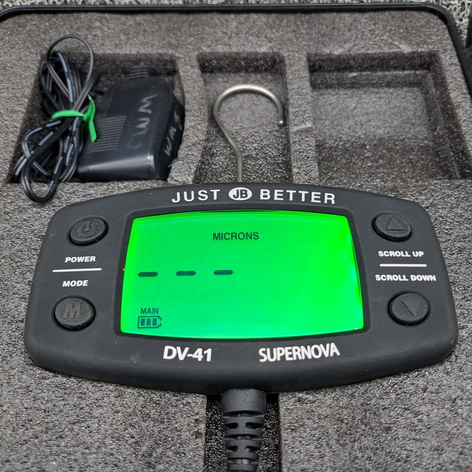 JB Just Better DV-41 Supernova Micron Vacuum Gauge w/ Case & AC Adapter