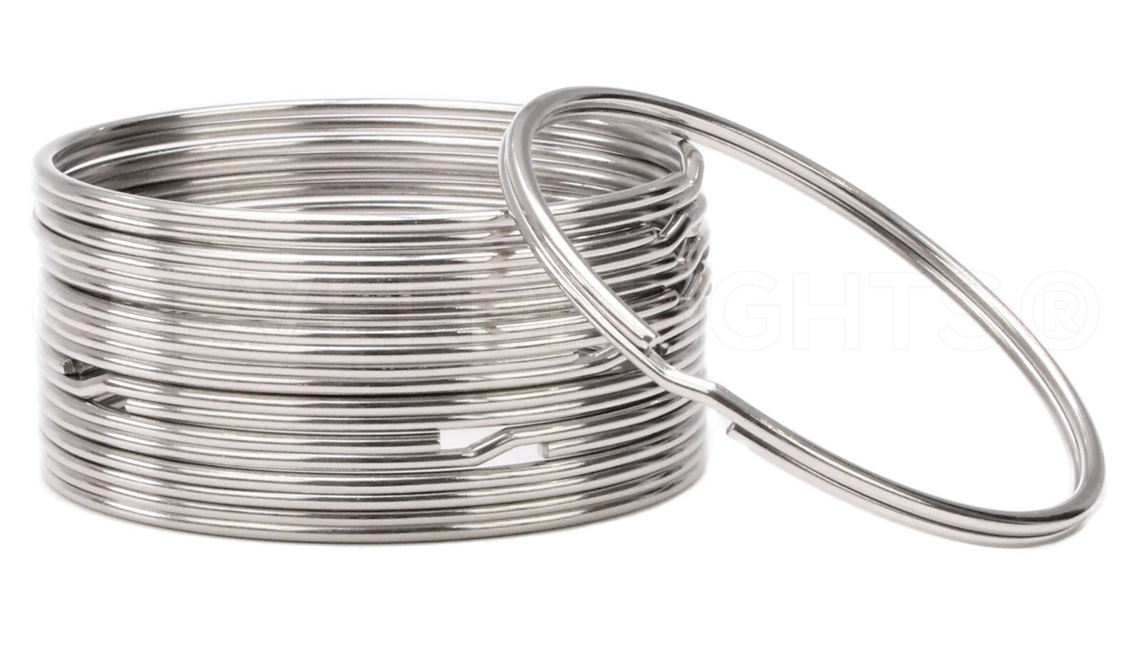 10 Pack - 3" Key Rings - Heavy Duty Large Split Key Ring - 3 Inch Diameter