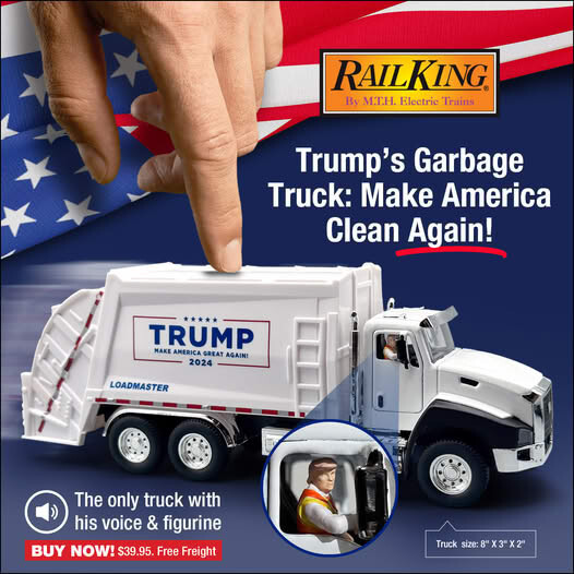 President Donald Trump Garbage Truck MAGA