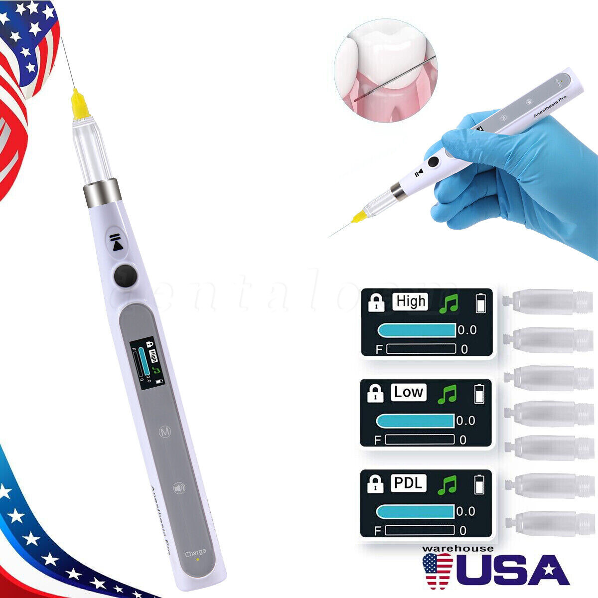 Woodpecker Style Dental Painless Oral Local Anesthesia Device Injection Pen