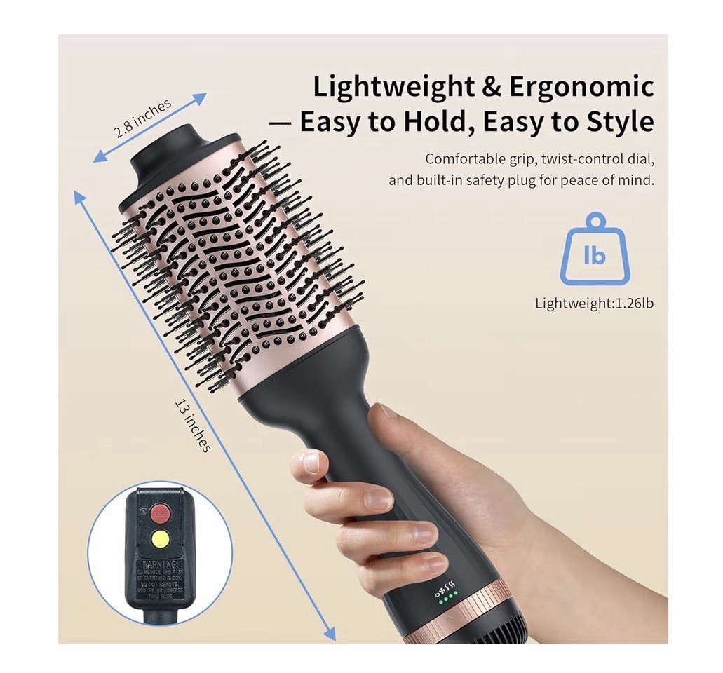 Hair Dryer Brush Blow Dryer Brush in One,4-in-1 Ionic Hair Dryer Brush & Styler