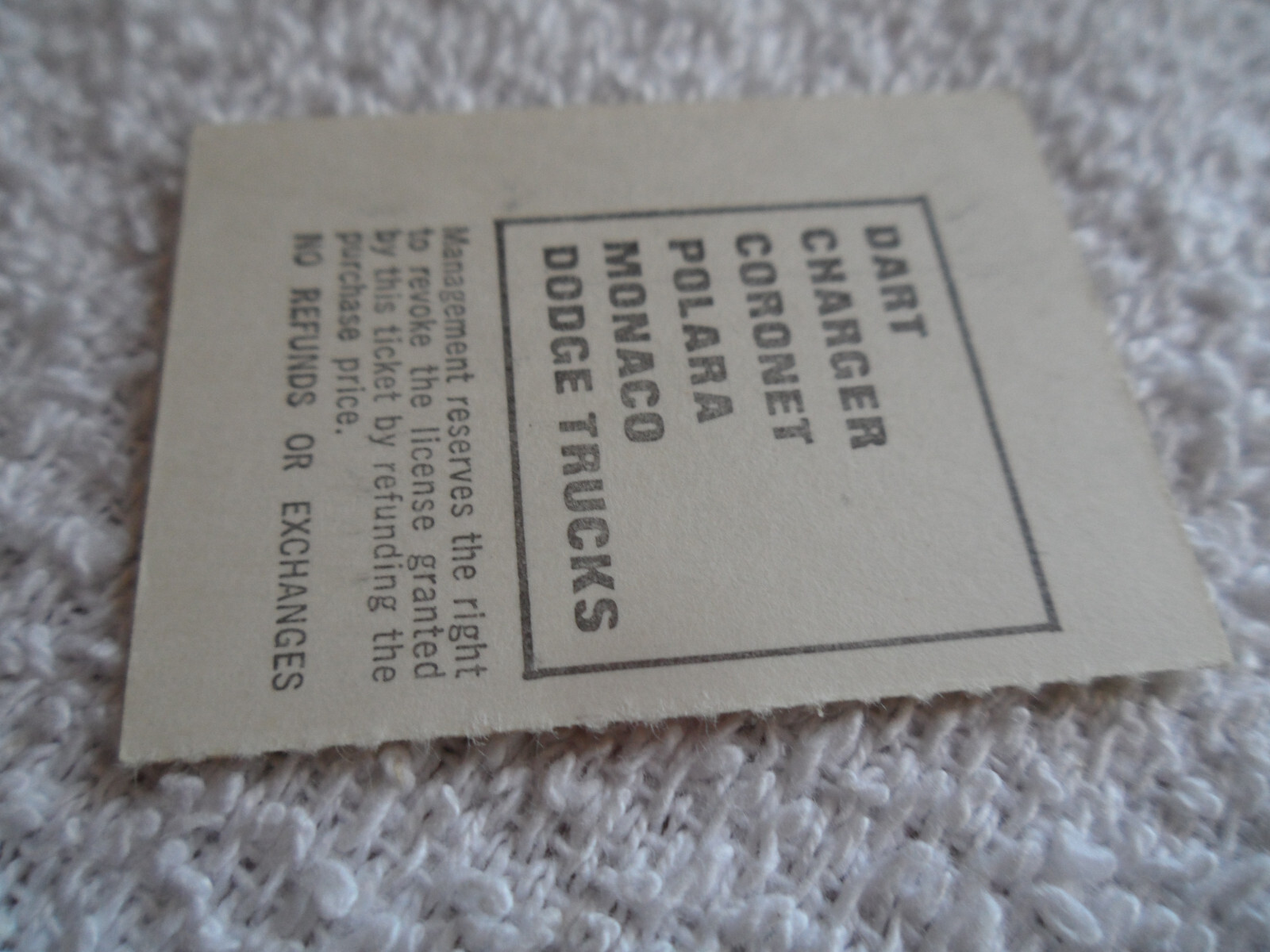 THE DOORS Original__1968__CONCERT TICKET STUB__Los Angeles Forum__NM-