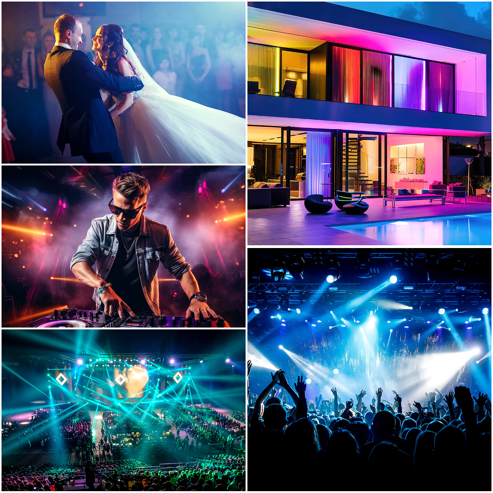 UKING 8-Channel DMX Splitter Signal Amplifier Wireless DMX512 Signal Splitter