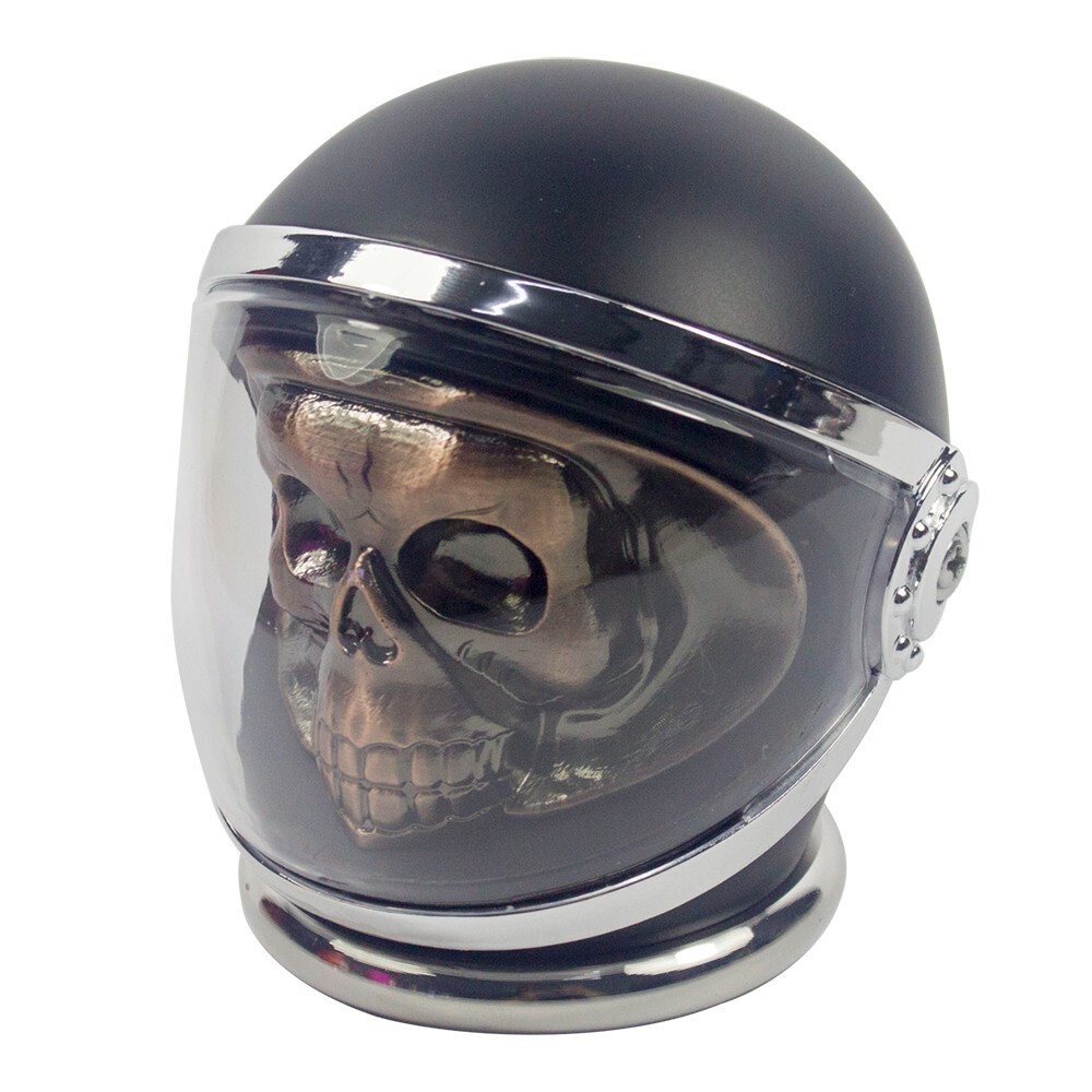 3" 4 PC 3D Copper Metal Skull in Helmet Tobacco Herb Spice Grinder Smoke Crusher