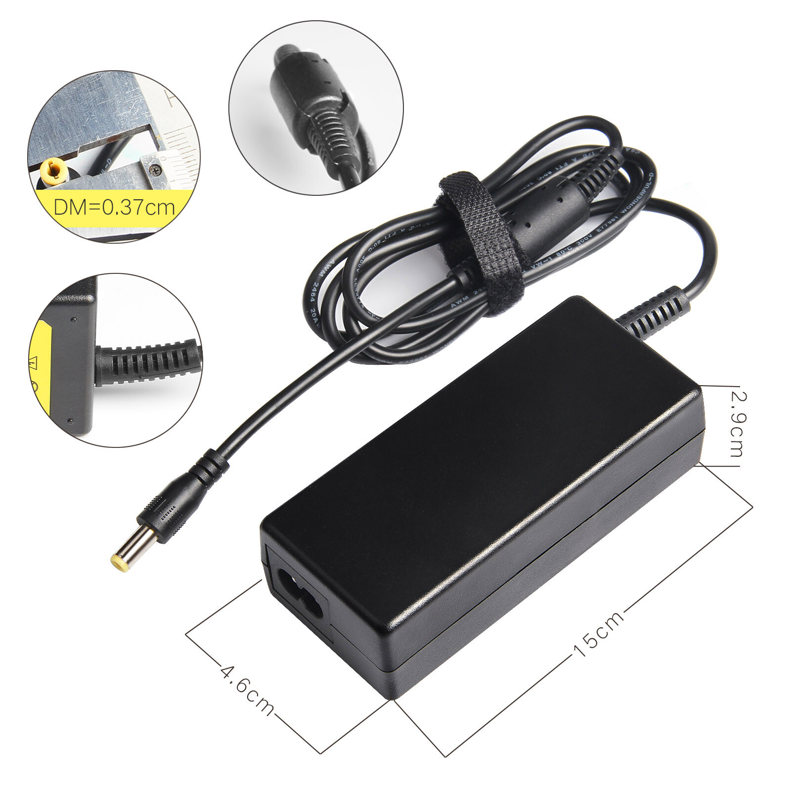 DC 12V 5A Power Supply Adapter +8 Split Power Cable for CCTV Security Camera DVR