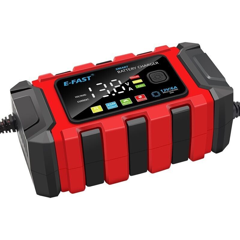 12V Smart Car Battery Charger Automatic Lifepo4 Repair Maintainer Trickle