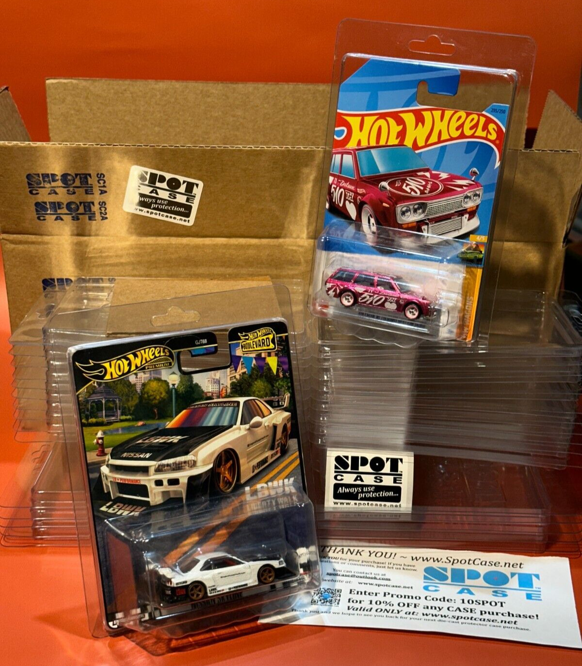 Hot Wheels Protector Case 200-Piece Combo-Pack SpotCase 100 Mainline 100 Premium