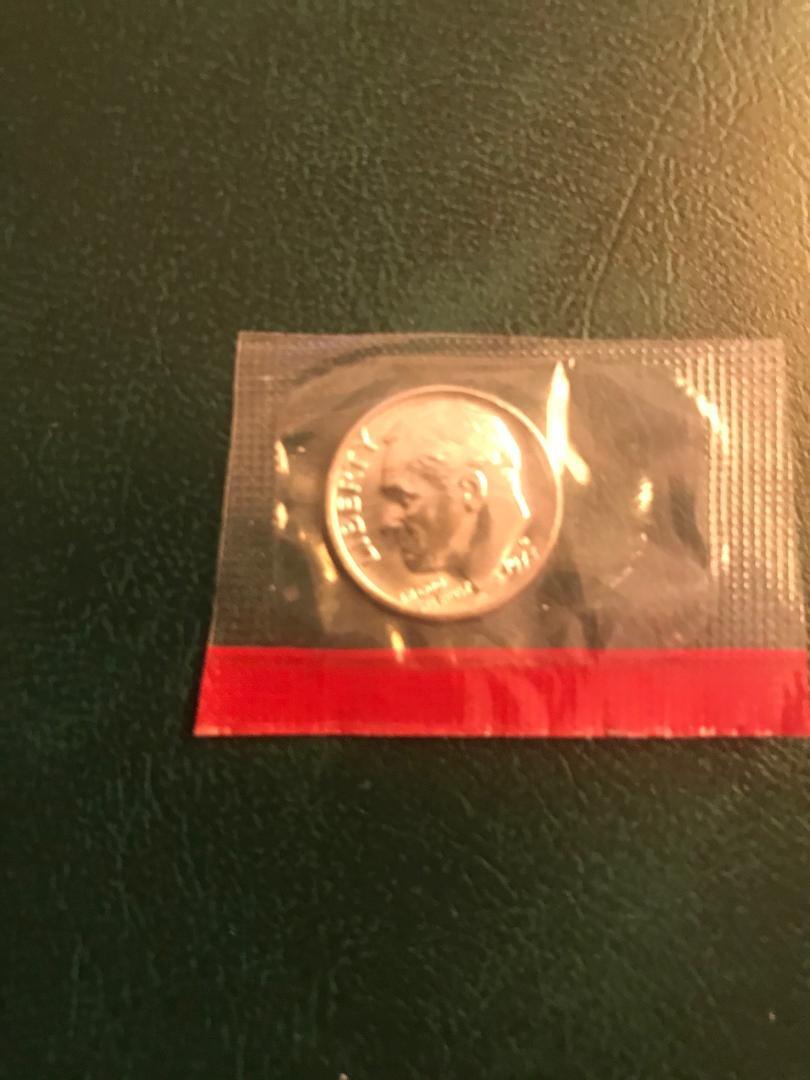 1973 P+D UNCIRCULATED ROOSEVELT DIMES NICE COIN STILL IN MINT CELLO L@@K