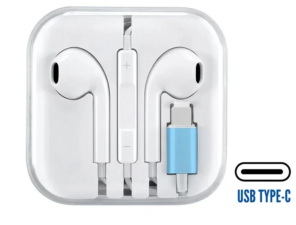 Wired Earphones for iPhone15 16 17 / 13 6s Headphones Mic USB-C/8-Pin/3.5mm LOT