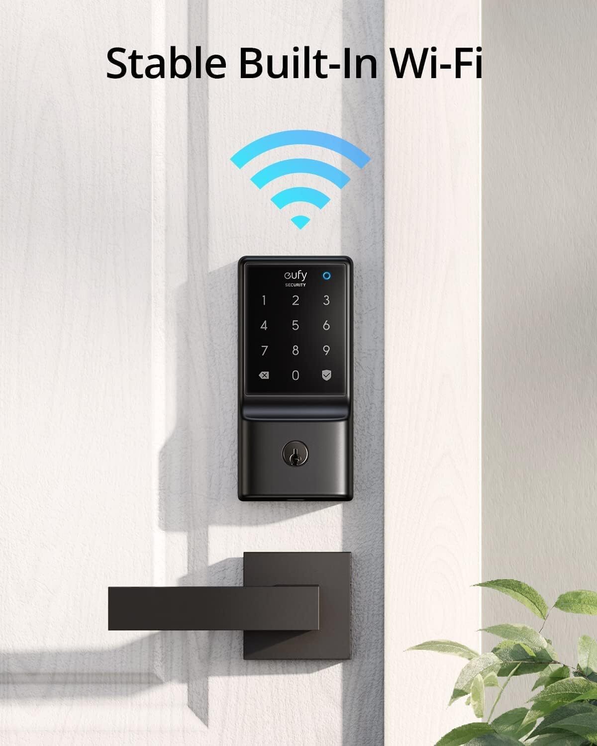 eufy Security Smart Lock 5-in-1 Keyless Entry Door Lock Built-in WiFi Deadbolt