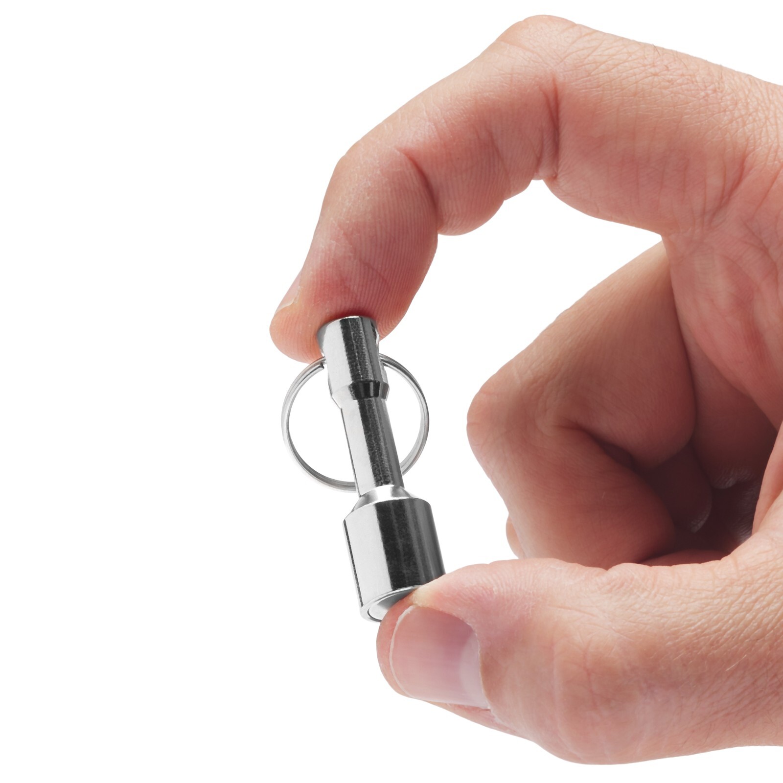 2 Pcs Keychain Neodymium Magnet for Testing Coins, Jewelry, Brass, Gold, Silver