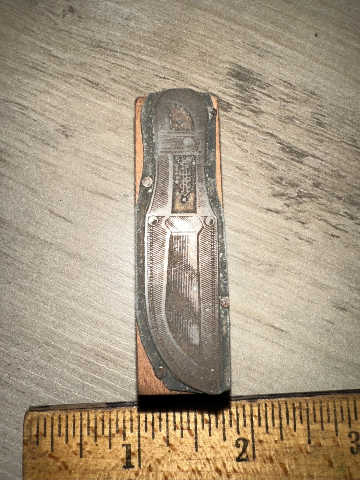 Printing Block “ Spear Brand Fixed Blade Knife “ #2