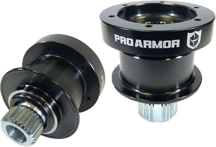 PRO ARMOR Quick Release Steering Wheel Hub Black P081Z281BL