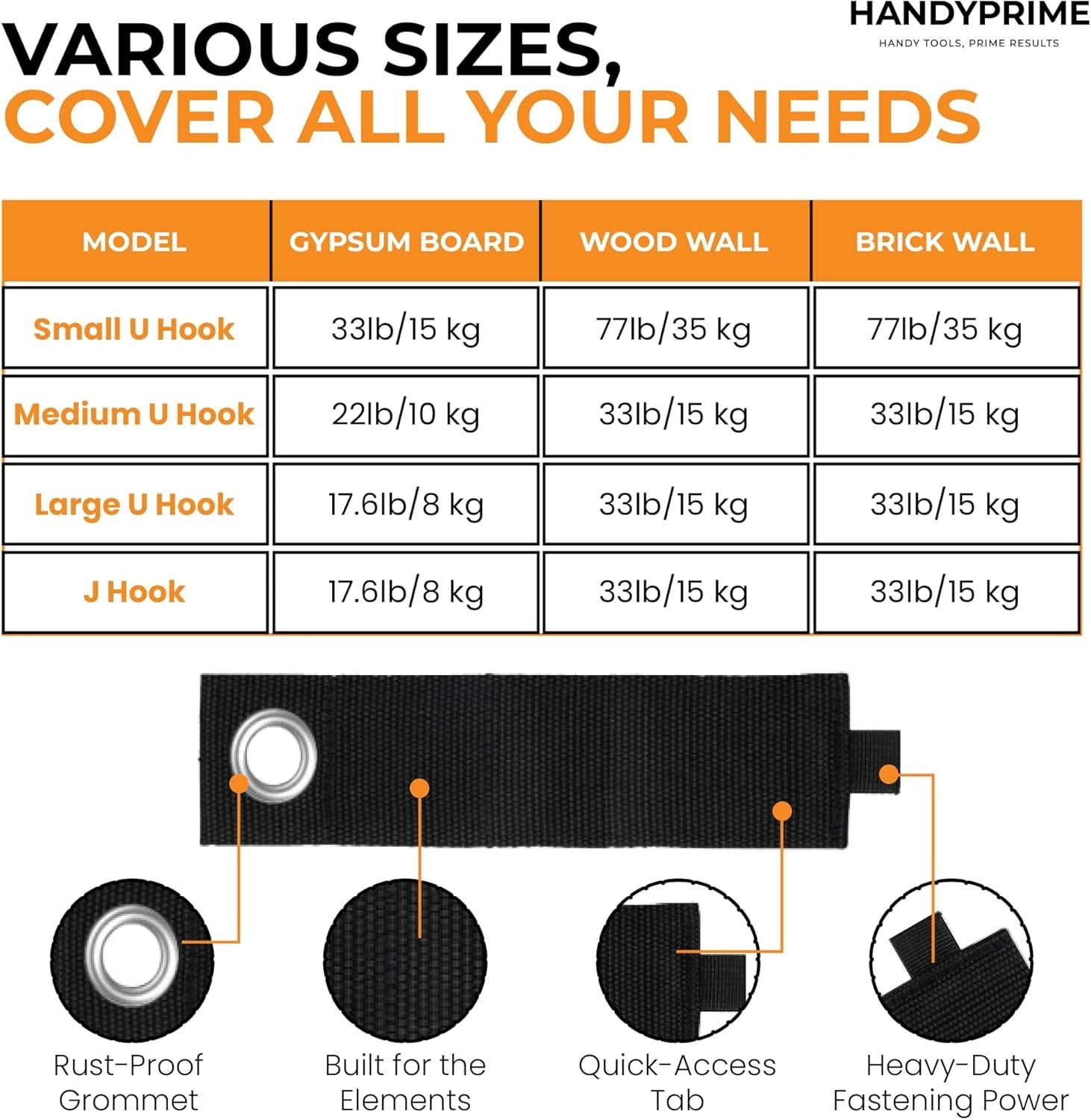 13 Pack Heavy Duty Garage Hooks Wall Mount Steel Storage For Tools Ladders Bikes