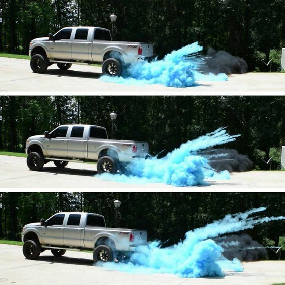 Burnout Black-Out 4 lbs Holi Powder - 2 lbs ea. Pink and Blue for Gender Reveals