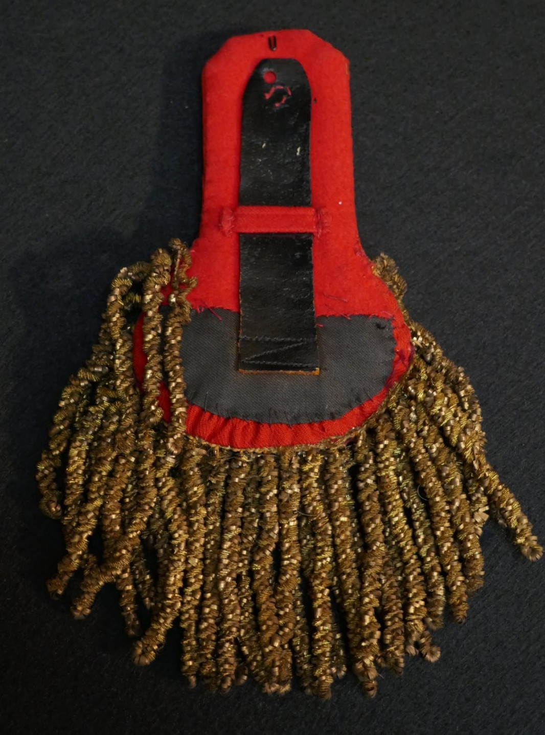 Original WW1 British Army Officer Dress Epaulette Shoulder Board Kings Crown