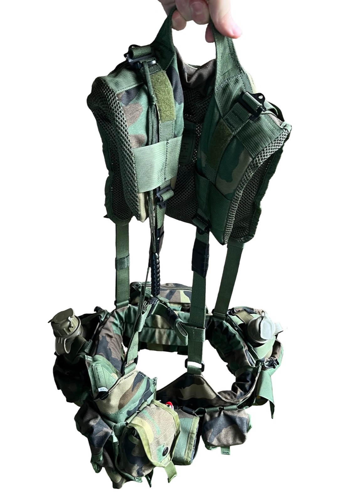 RARE OLDGEN SOF SPEAR Load Bearing Rig MOLLE M81 Woodland Camo Safariland ELCS