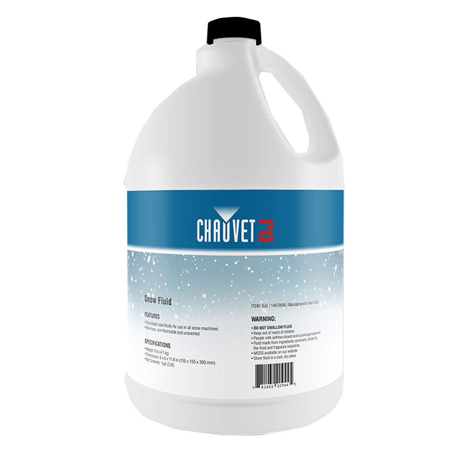 Chauvet DJ SJU Snow Fluid 1 Gallon for Water Based Chauvet Snow Machines