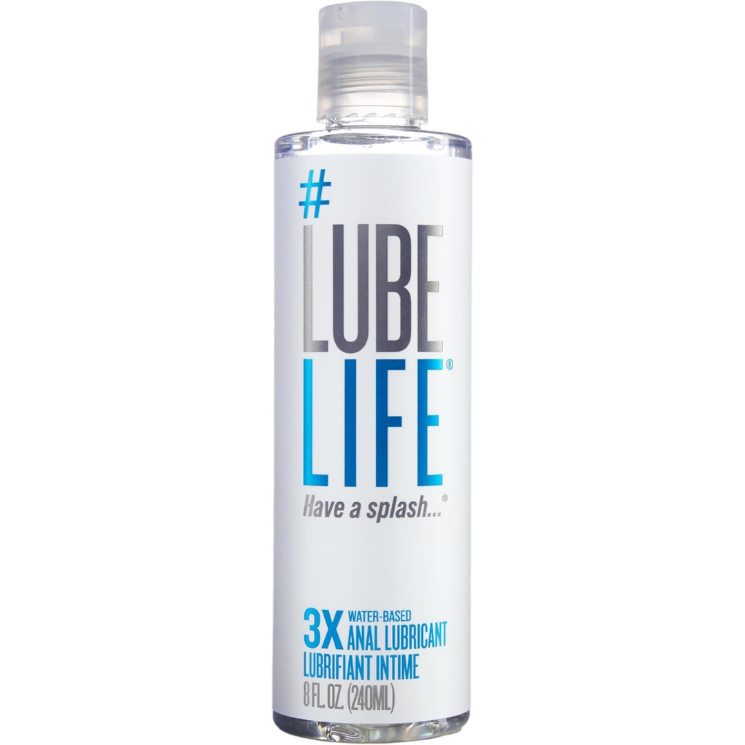 LubeLife 3X Anal Lube – Extra Thick Water Based Lube for Men, Women & Couples –