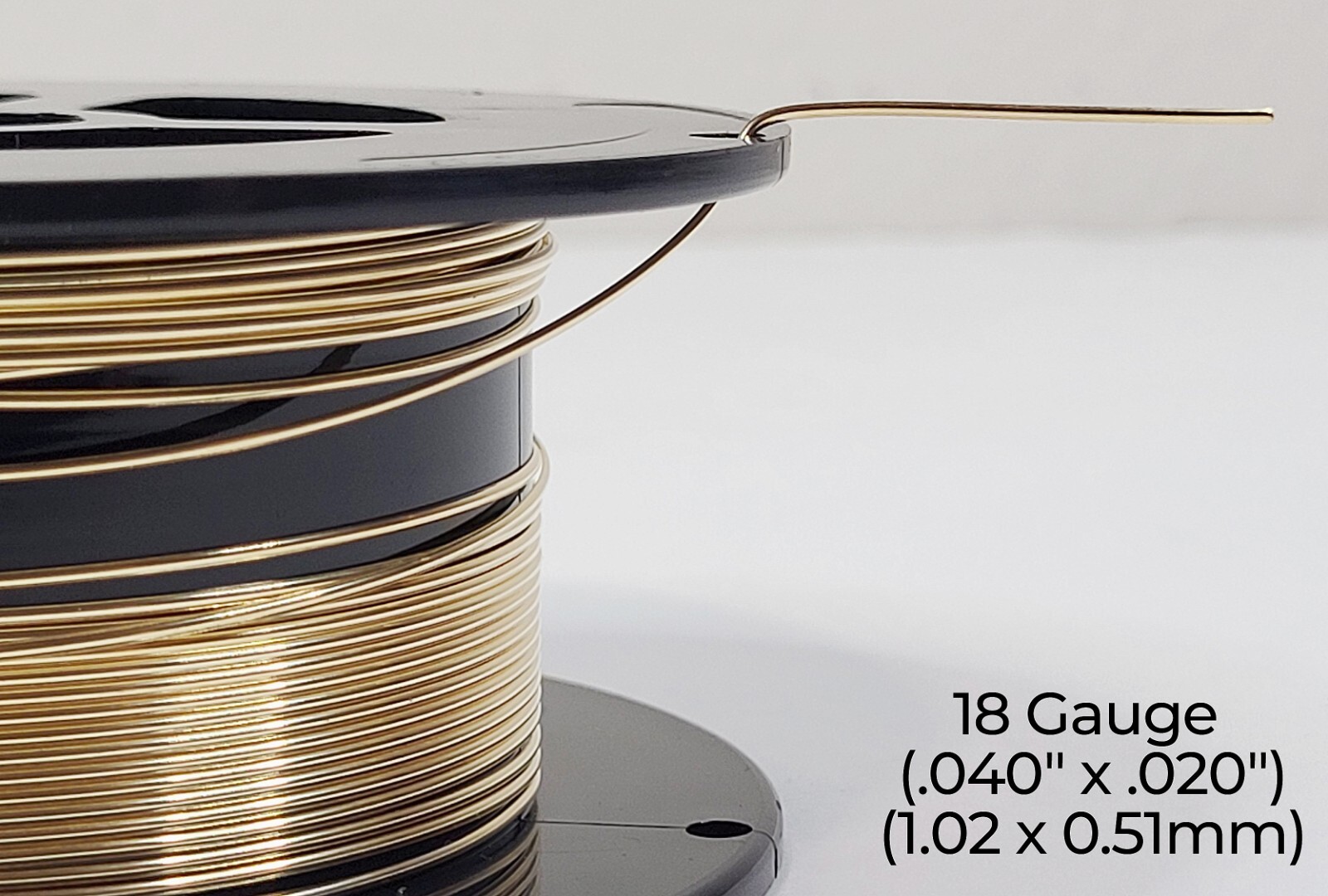 14/20 Yellow Gold-Filled Wire | Half Round | Half Hard | 10-24 Gauge | 1-10 ft