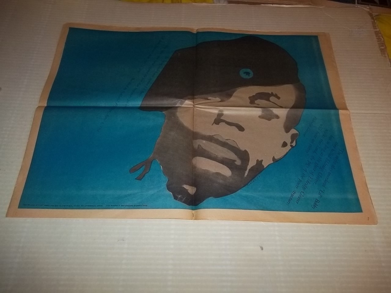 Black Panther Newspaper April 6, 1969 Lil Bobby Hutton, Eldridge Cleaver VG+