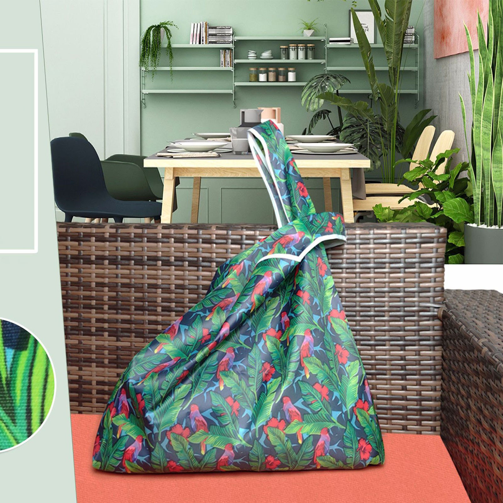 5 Pack Shopping Bags Reusable Grocery Bags Foldable Shopping Bags Heavy Duty