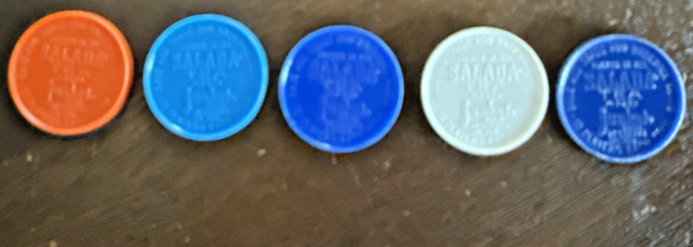 1962/1963 Salada Tea Junkett Baseball Coins Lot 32 Kaline Aaron Robinson Wilhelm