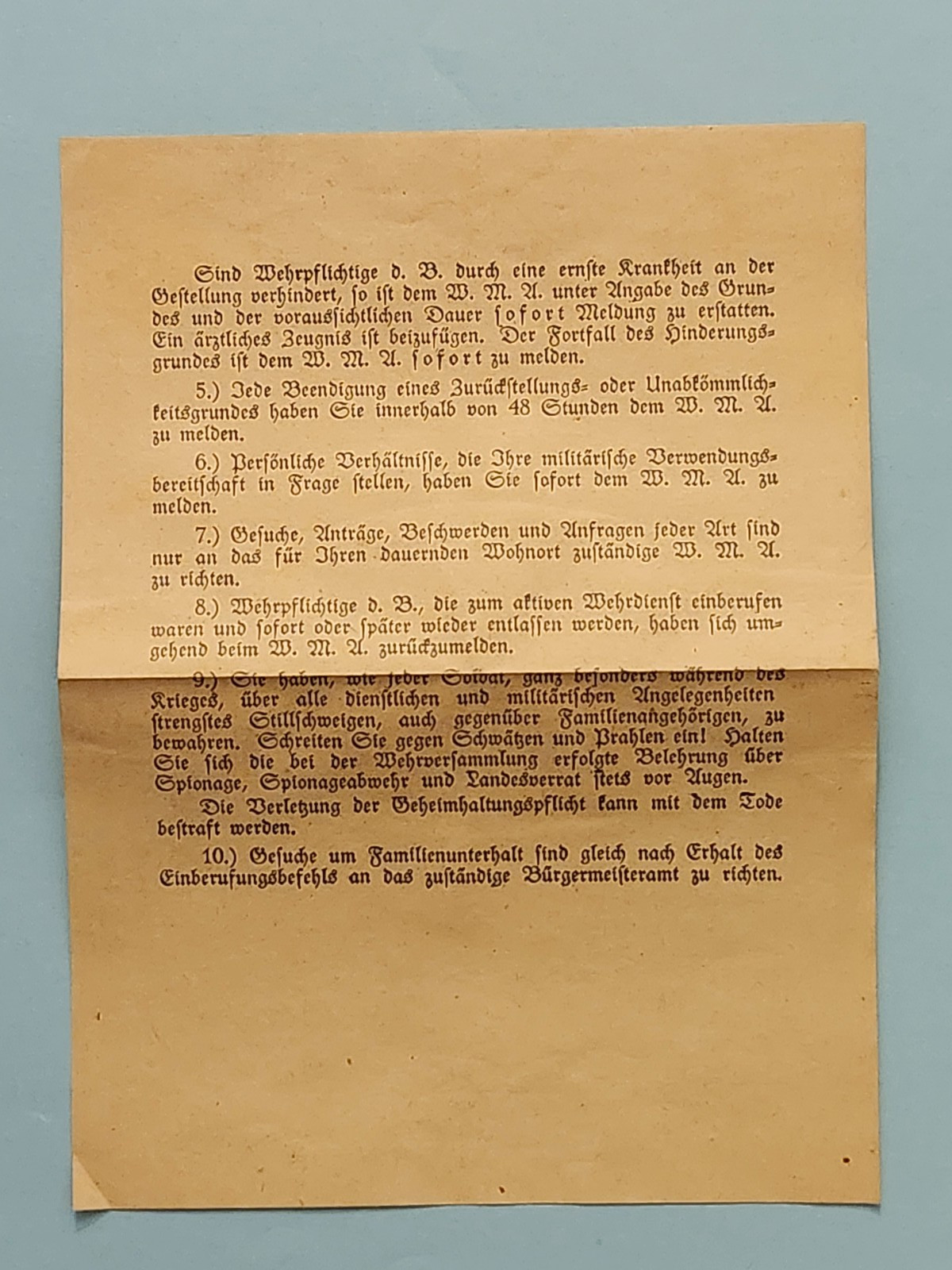 WW2 Germany. Military ID Marburg 1940