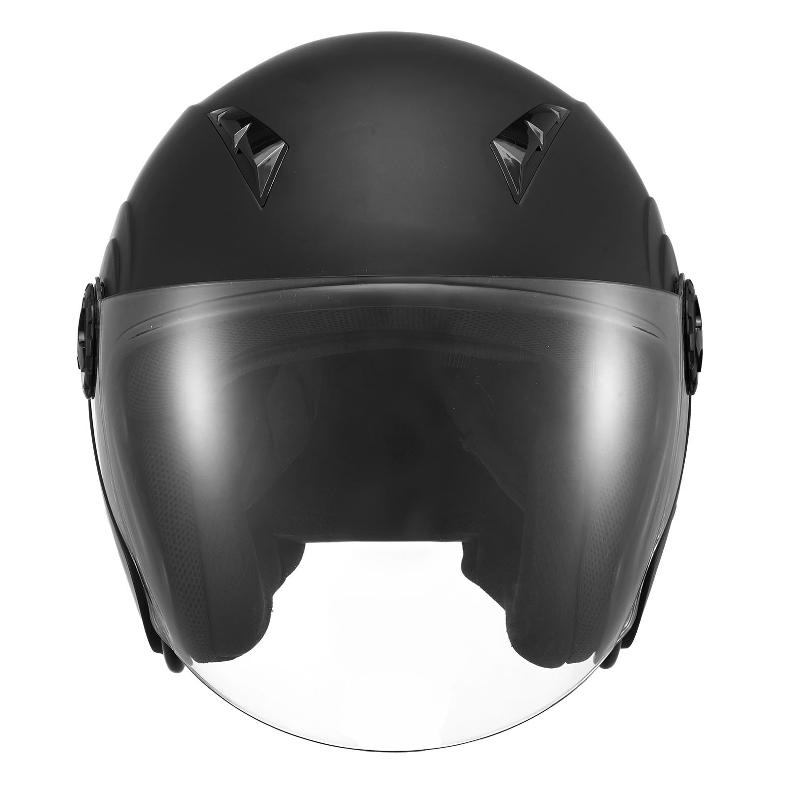 Uimoso Adult Motorcycle 3/4 Open Face Helmet DOT Approved Size L Black
