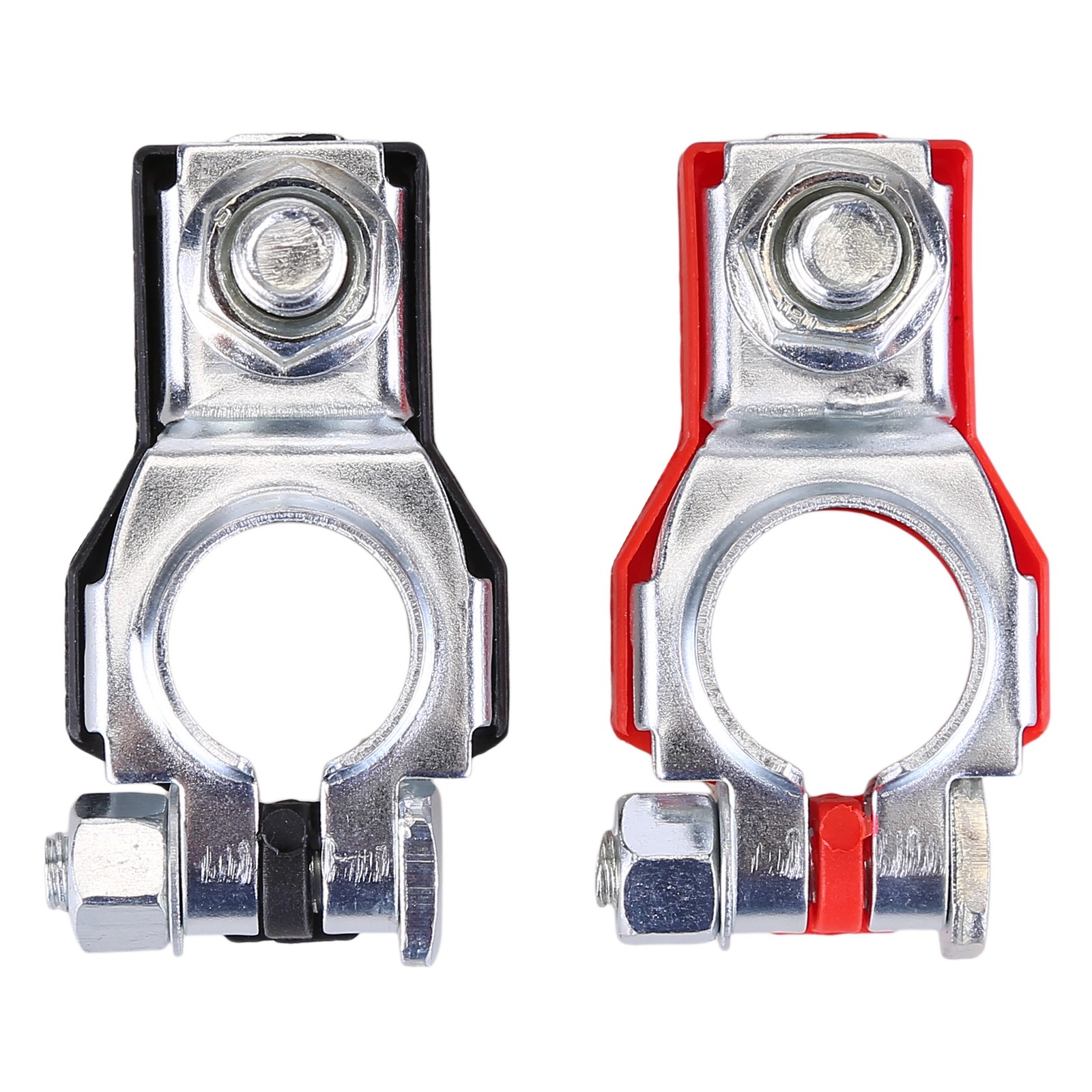 2PCS Car Battery Terminal Clamp Connectors Positive Negative Release Disconnect
