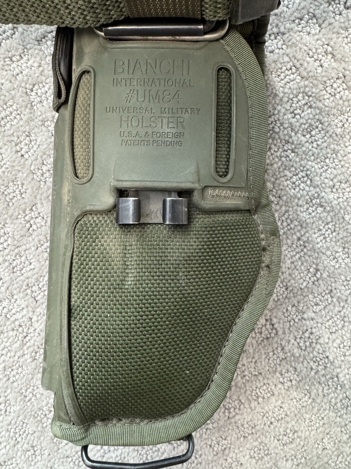 Military Tactical Blackhawk Padded Belt With Bianchi UM84 Holster
